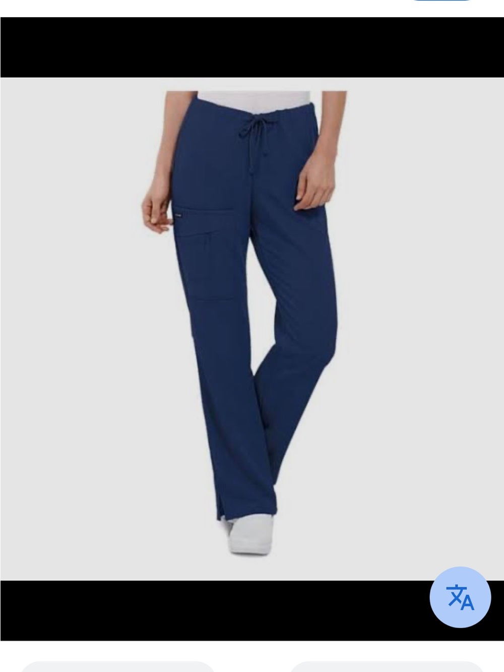 Jockey Women’s  Navy Drawstring Scrub Pants size M